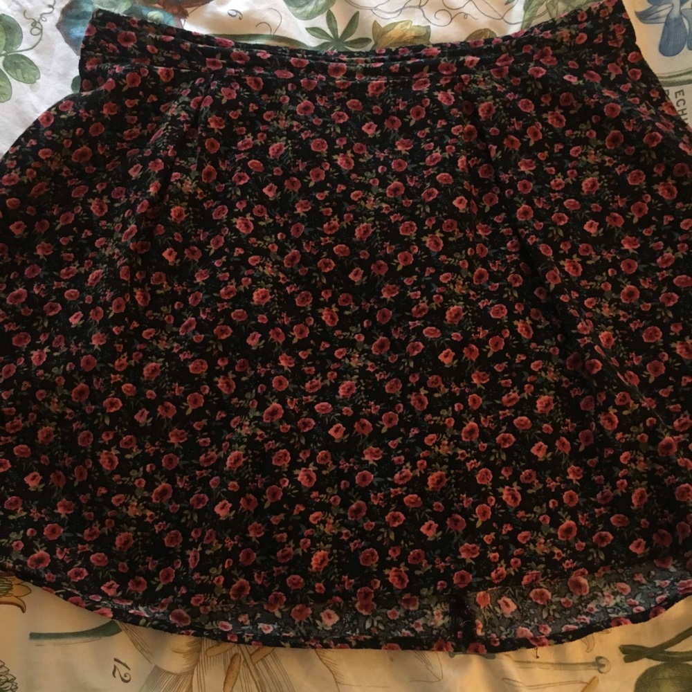 floral skirt